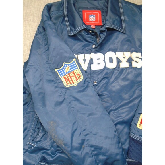 Vintage NFL Dallas Cowboys Jacket VTG Nylon Size Medium NFL Originals - Picture 11 of 16